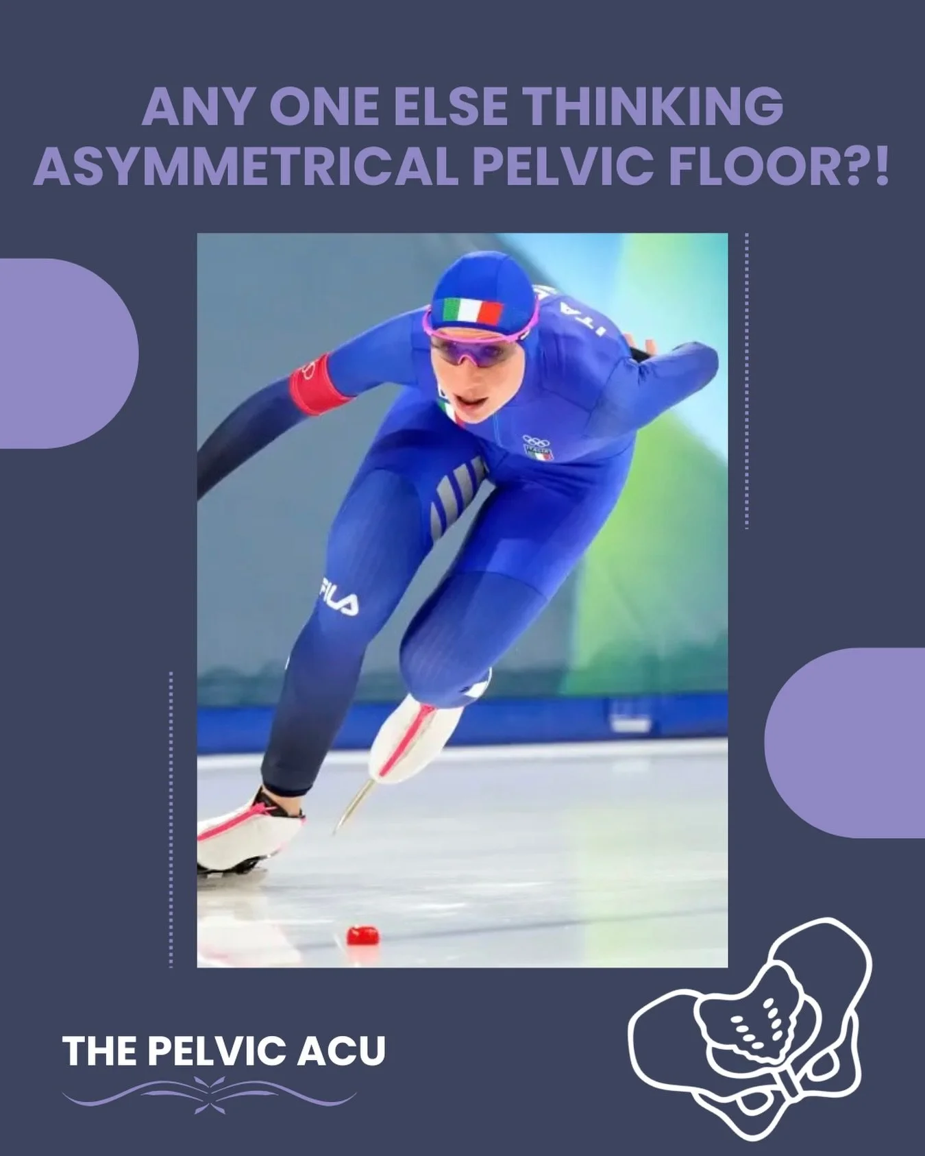 In all seriousness, I so admire Francesca Lollobrigida of Italy, 2 gold medals and defying all odds. She&rsquo;s a true legend.

As I watch speed skaters and the grace of their movements, I can&rsquo;t stop thinking about the asymmetrical patterns le