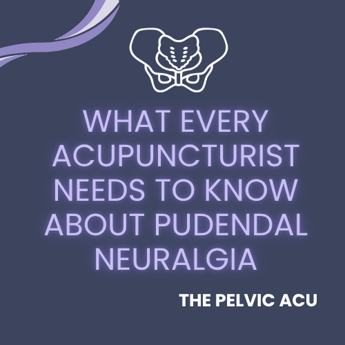 What every Acupuncturist needs to know about pudendal neuralgia