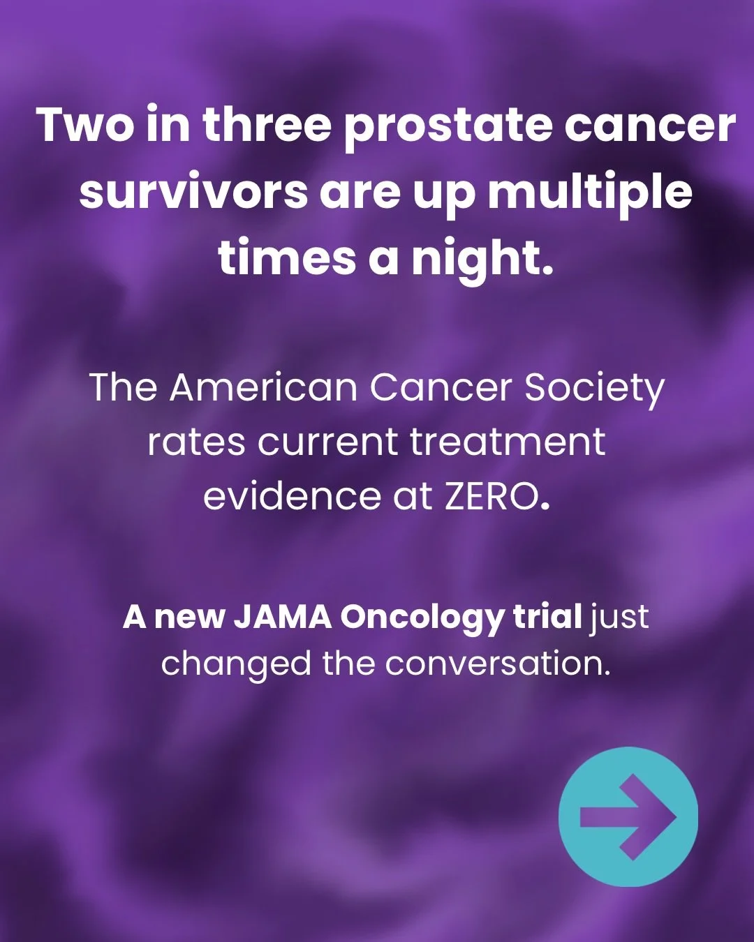 Two in three prostate cancer survivors are up multiple times a night and the American Cancer Society rates current treatments at zero evidence.

Until now.

Memorial Sloan Kettering just published a randomized trial in JAMA Oncology showing acupunctu