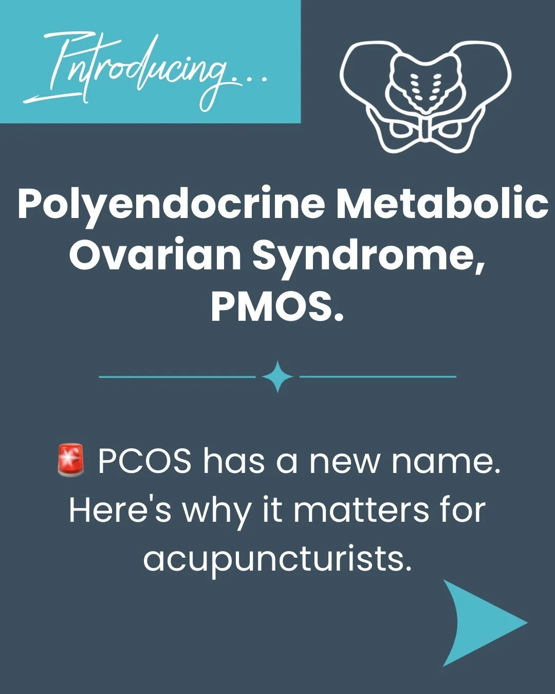 The PCOS diagnosis failed our patients. A much needed upgrade is here. 

PMOS, Polyendocrine Metabolic Ovarian Syndrome. 

Here&rsquo;s why it&rsquo;s important. 

#pelvichealth #acupuncture #acupuncturistsofinstagram #pcos #womenshealth