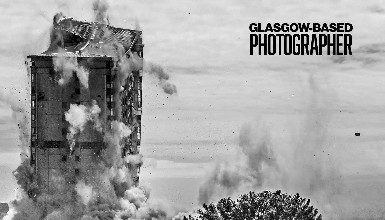 Caledonia Road flats demolition, Gorbals, Glasgow