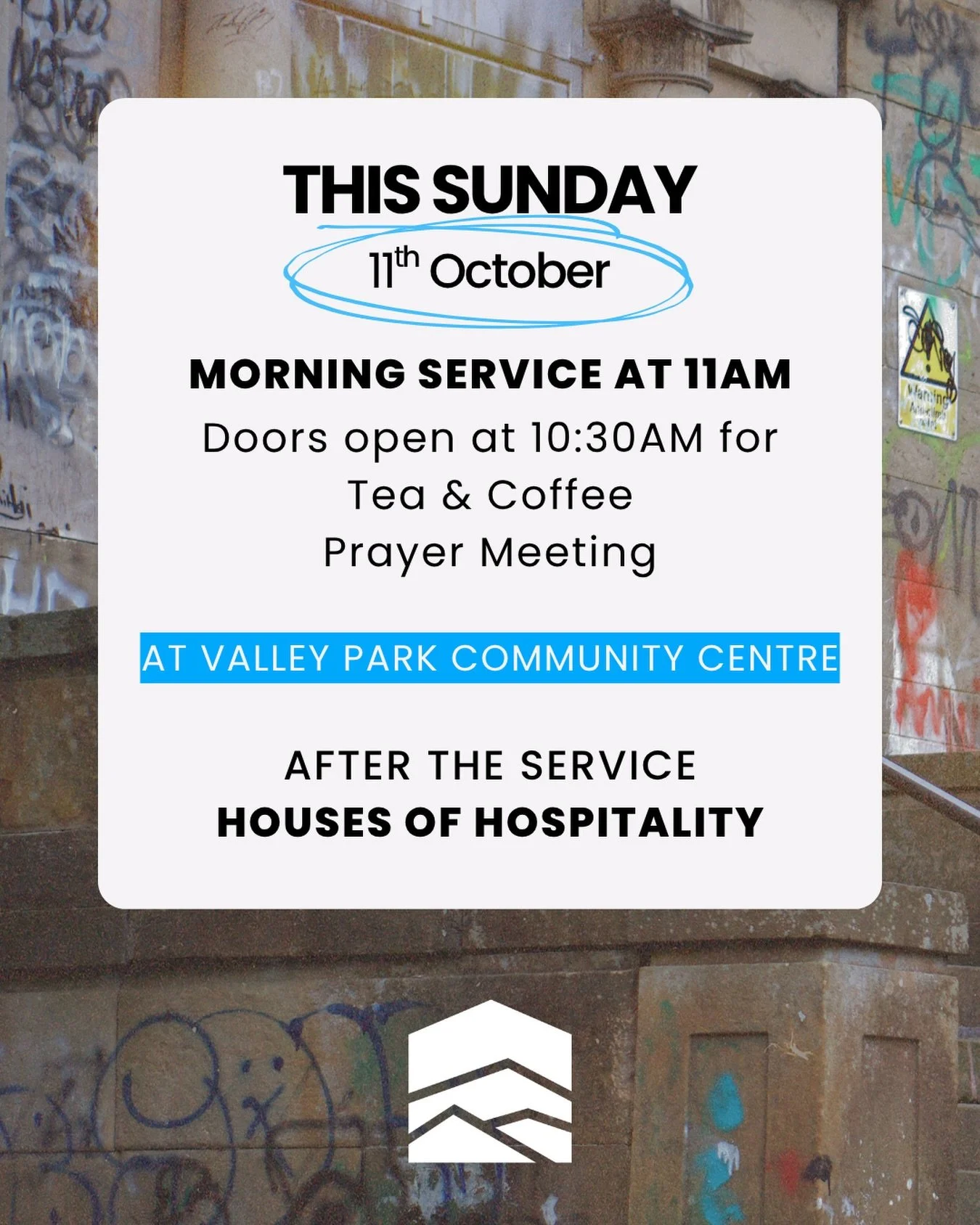 This Sunday with Gracemount Community Church! You are very welcome, 10.30am for a cuppa, 11am the service starts!