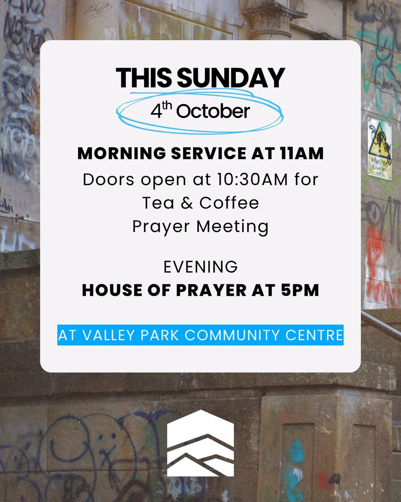 This Sunday with Gracemount Community Church! We&rsquo;d love to see you, come along for a cuppa at 10.30am. There will be @manumitcoffee ❤️