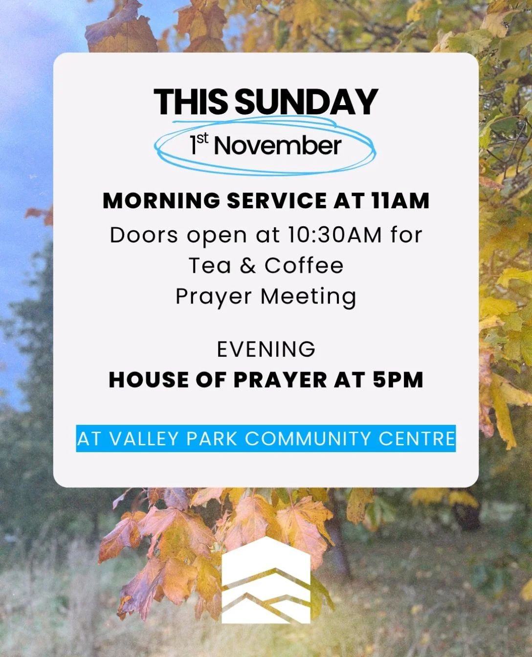 We meet every Sunday morning at Valley Park Community Centre

Doors open at 10.30am, come have a cuppa before the service starts at 11am ☕️

We&rsquo;d love to see you there!

#gracemount #southhouse #burdiehouse