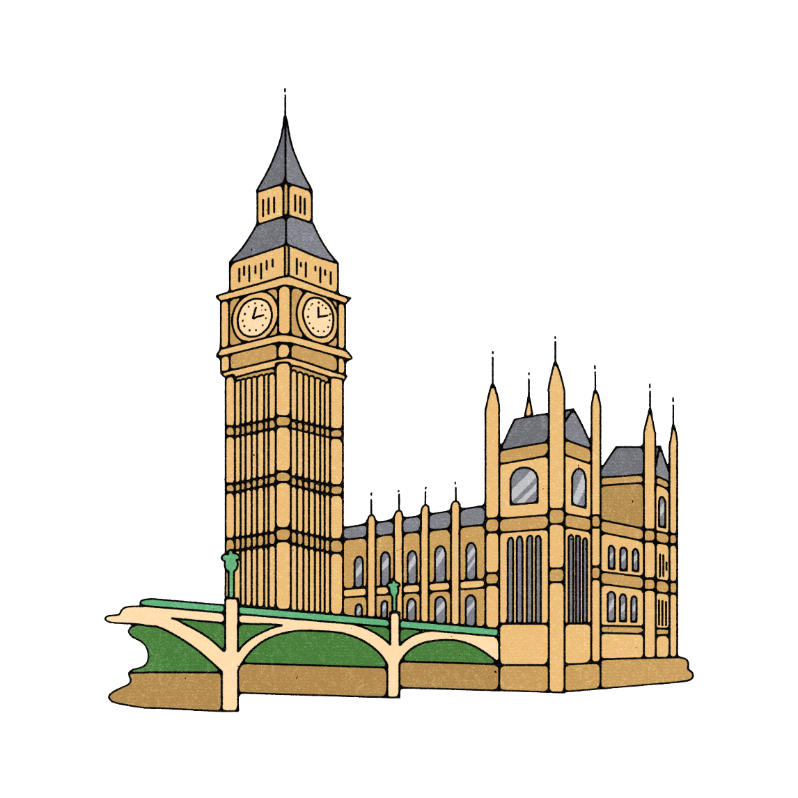 Winnow club illustration of houses of parliament for advocacy