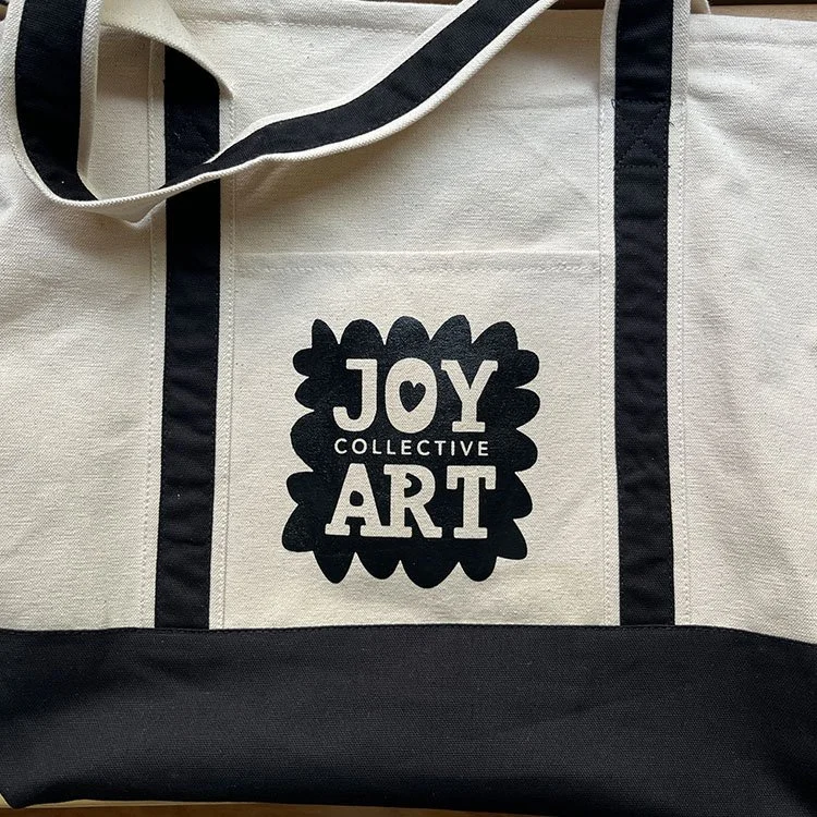 Joy Art Logo on Tote Bag