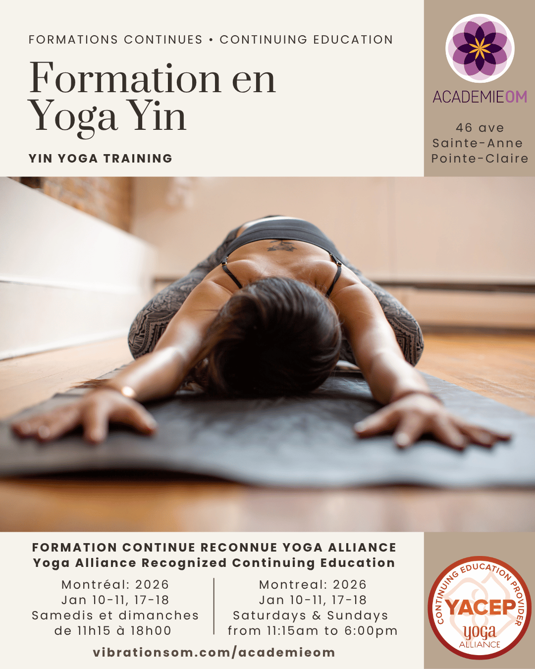 Formation au Yin Yoga