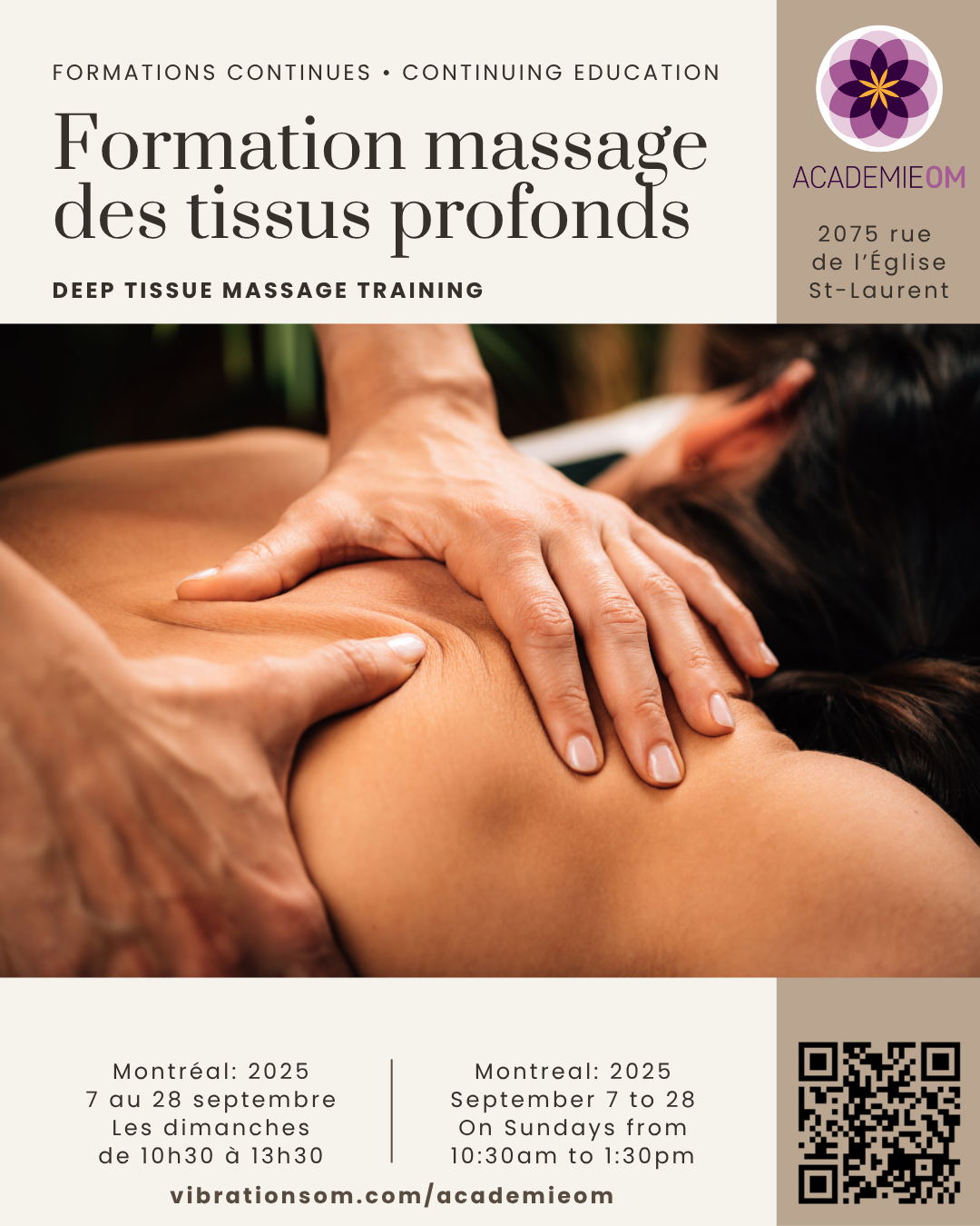 Formation en massage des tissus profonds