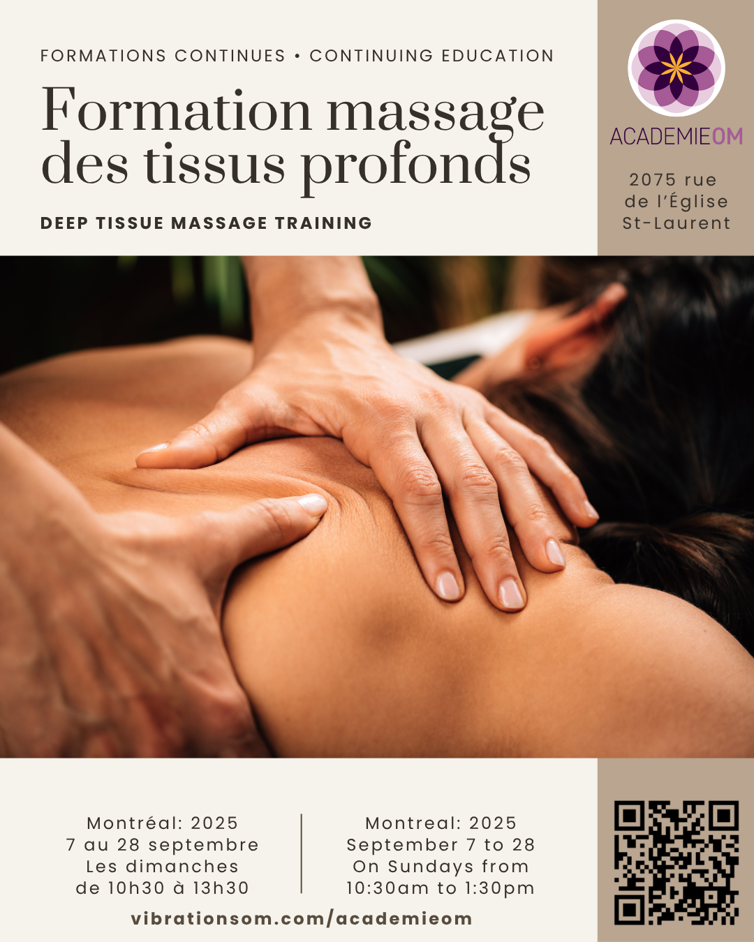 Formation des tissus profonds