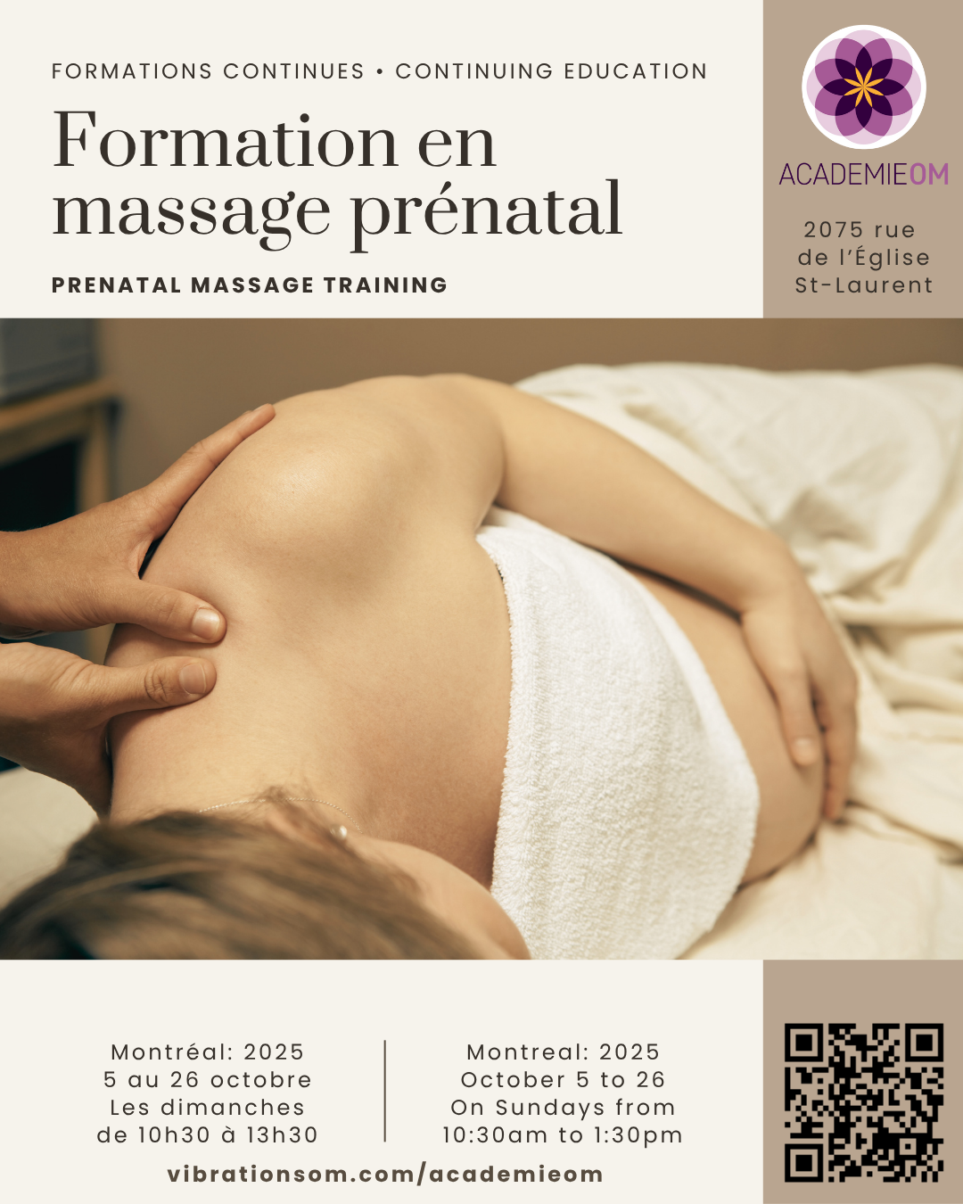 Formation en massage prénatal