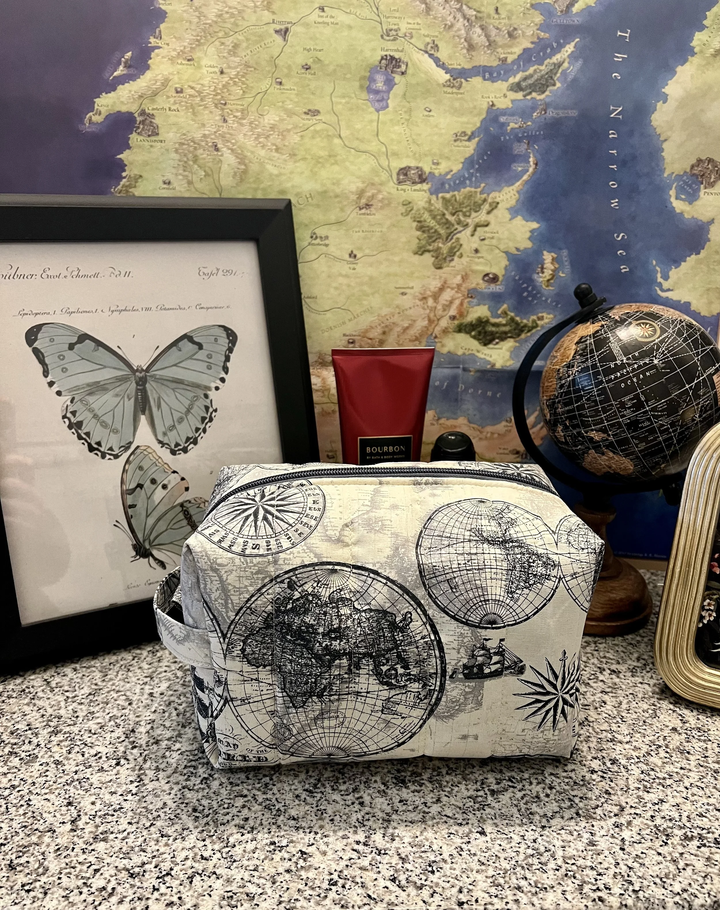 World Map Moxy Doxy Bag