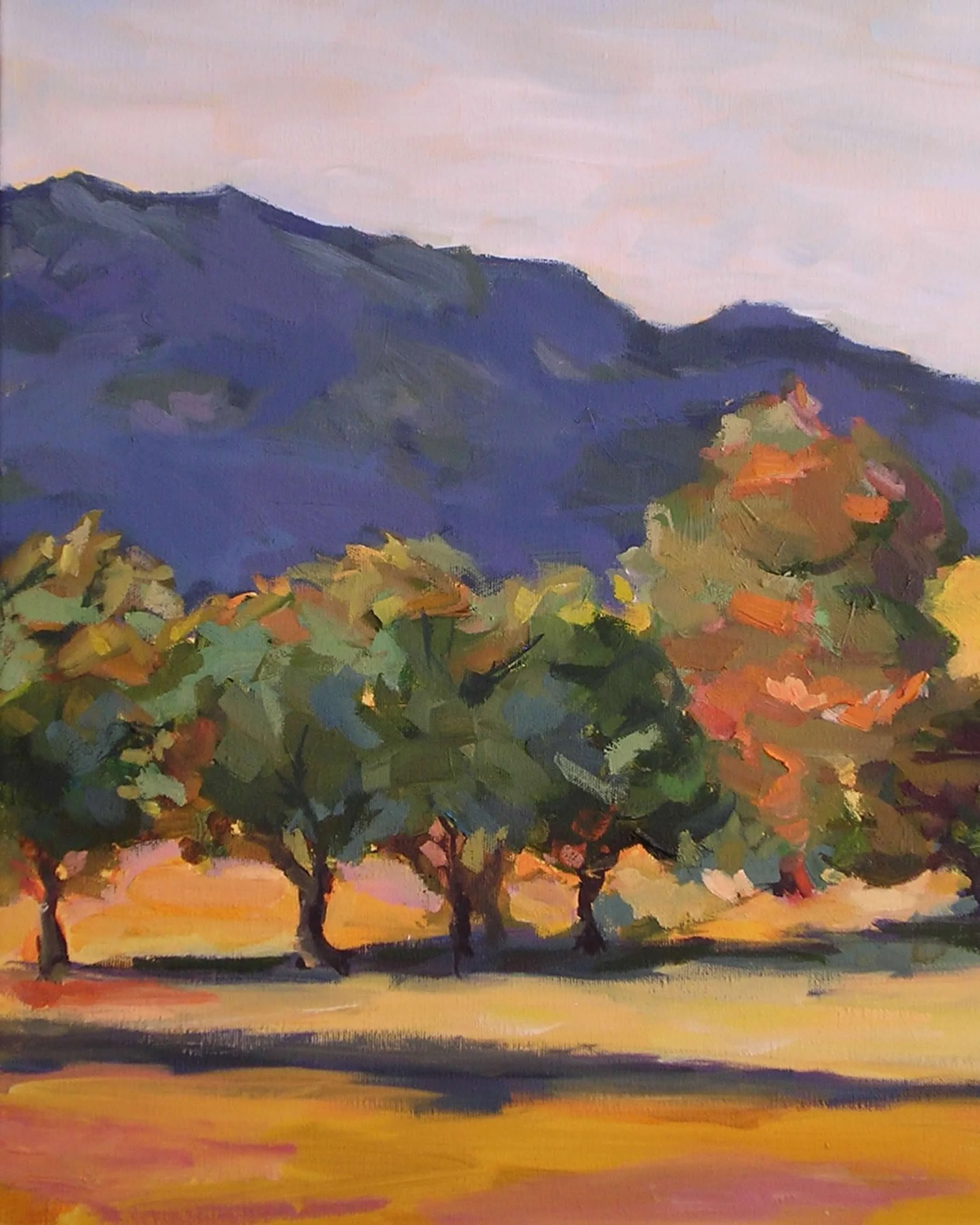 California Hills, 12x18, oil on canvas