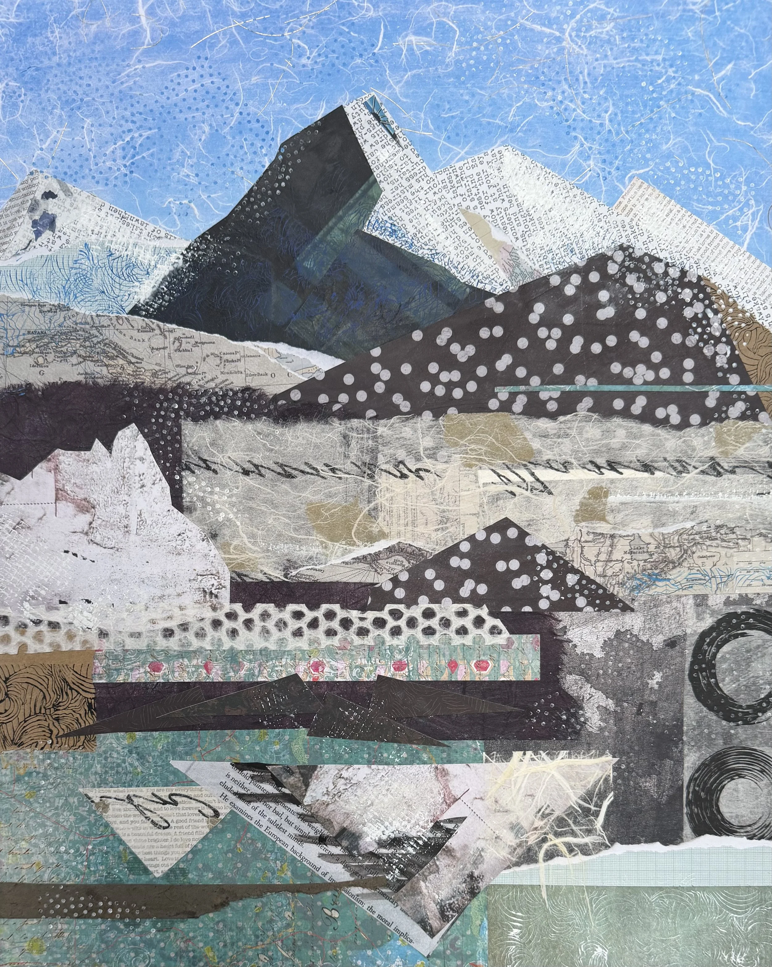 Mt. Cook, NZ #1, 16x20, Mixed media