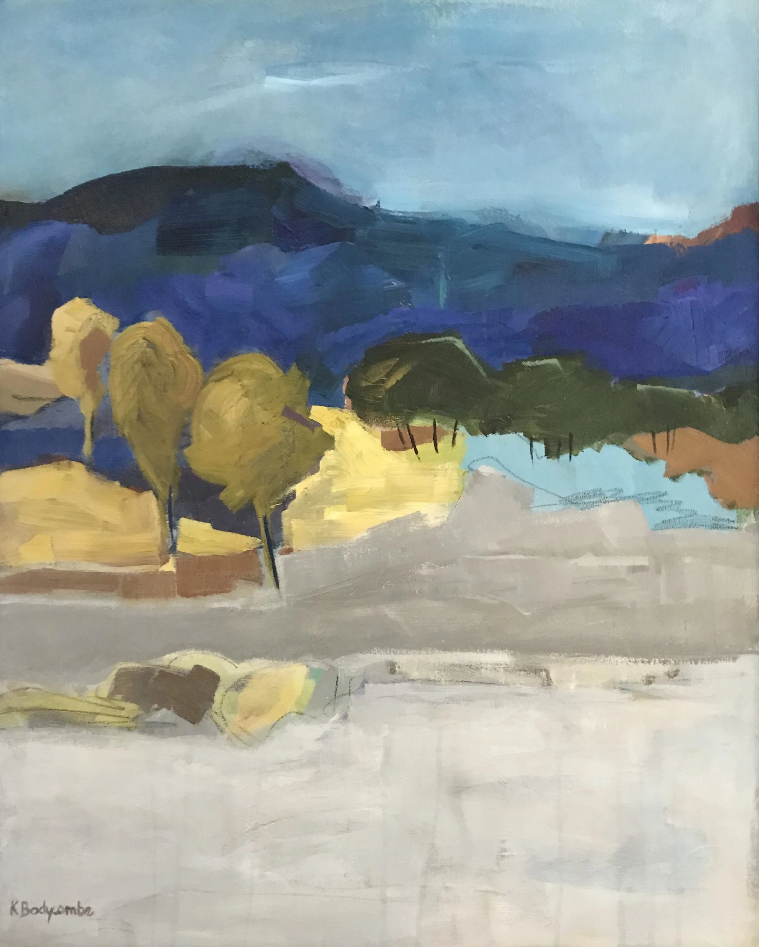 Driving Home, 18x24, acrylic on canvas