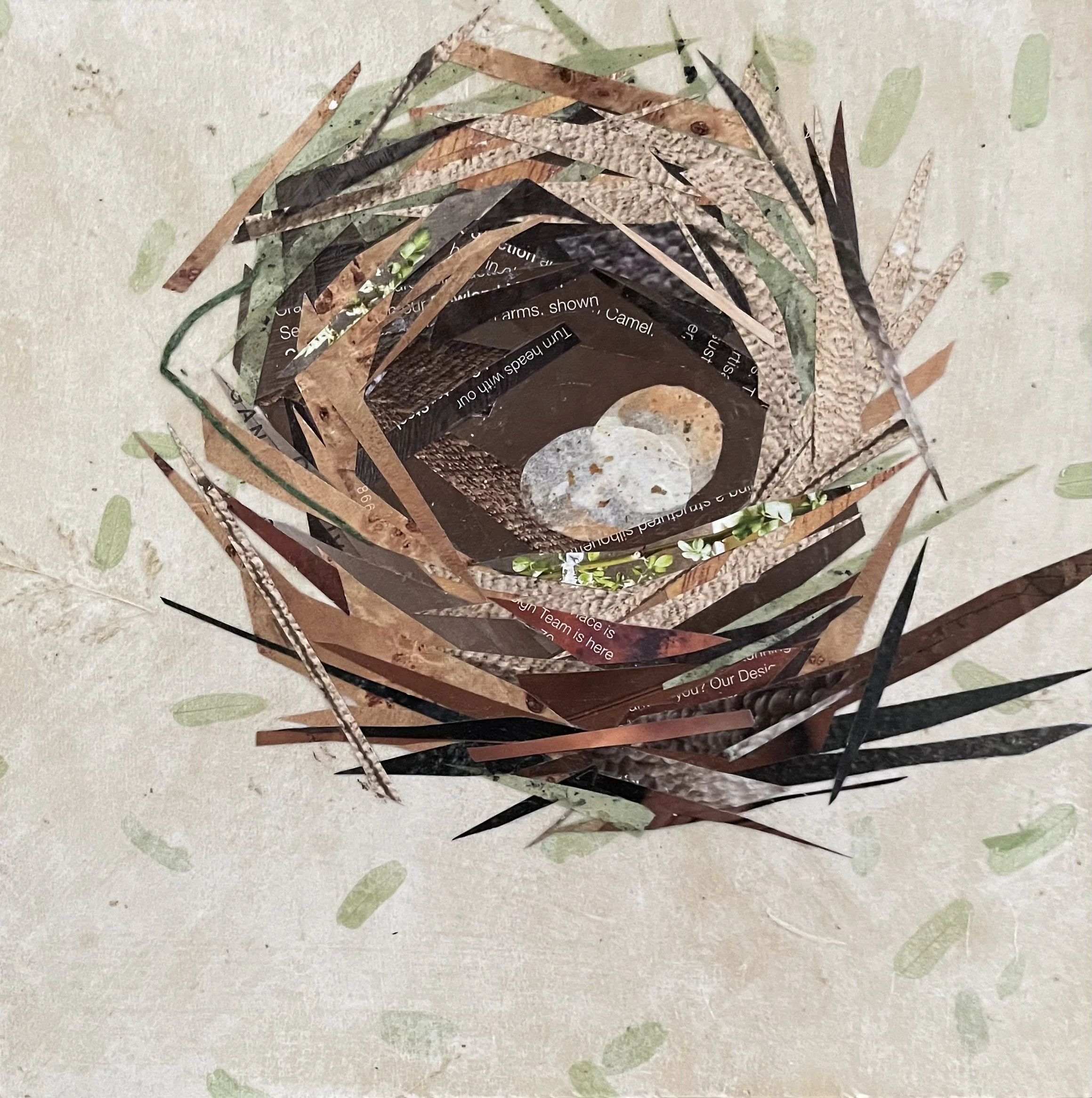 Nest 1, 8x8, collage