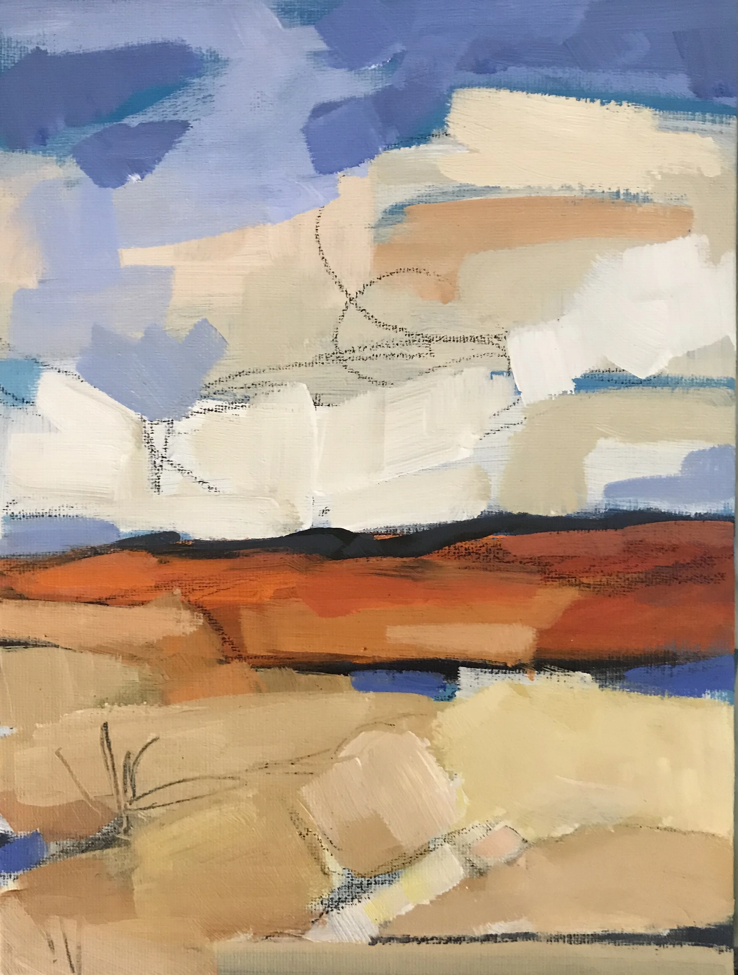 Skyward, 9x12, acrylic on panel