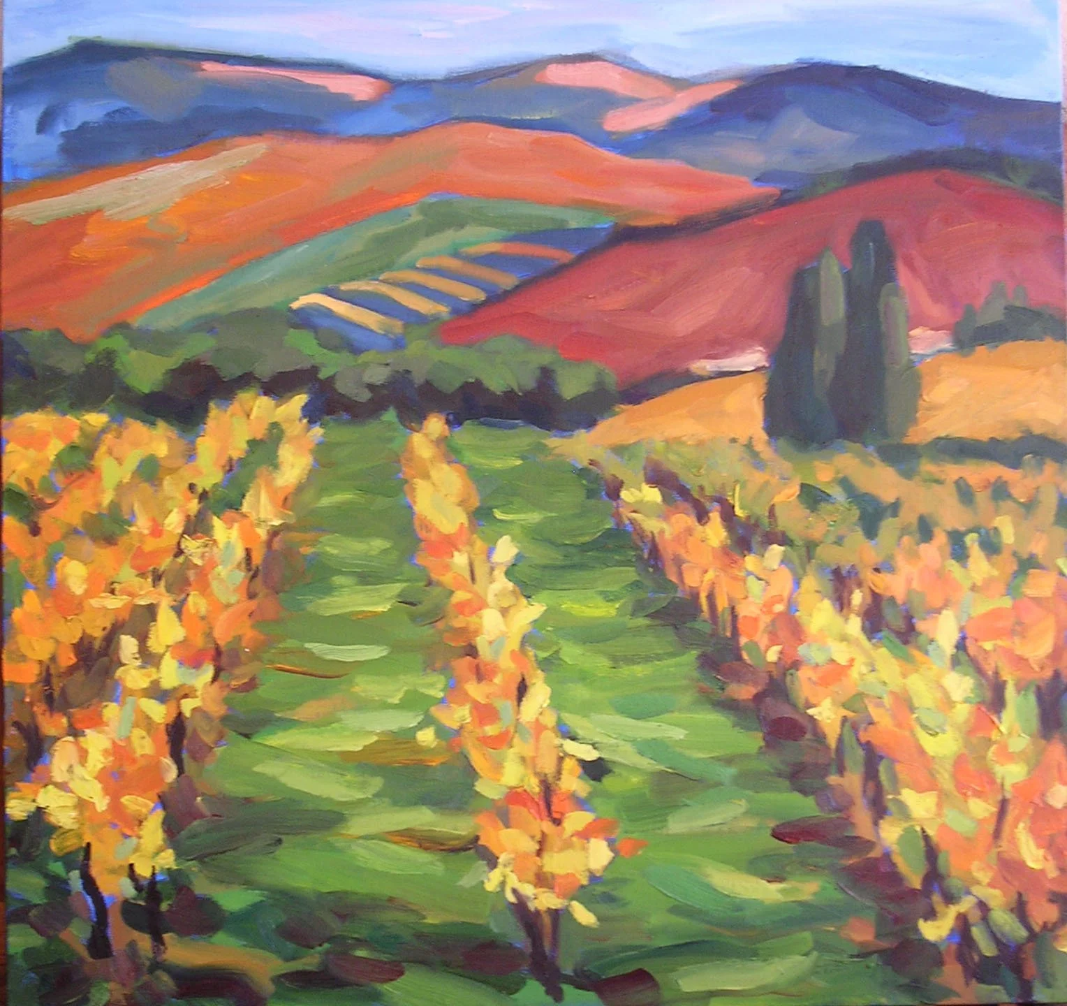 Tuscany #3, 24x24, oil on canvas