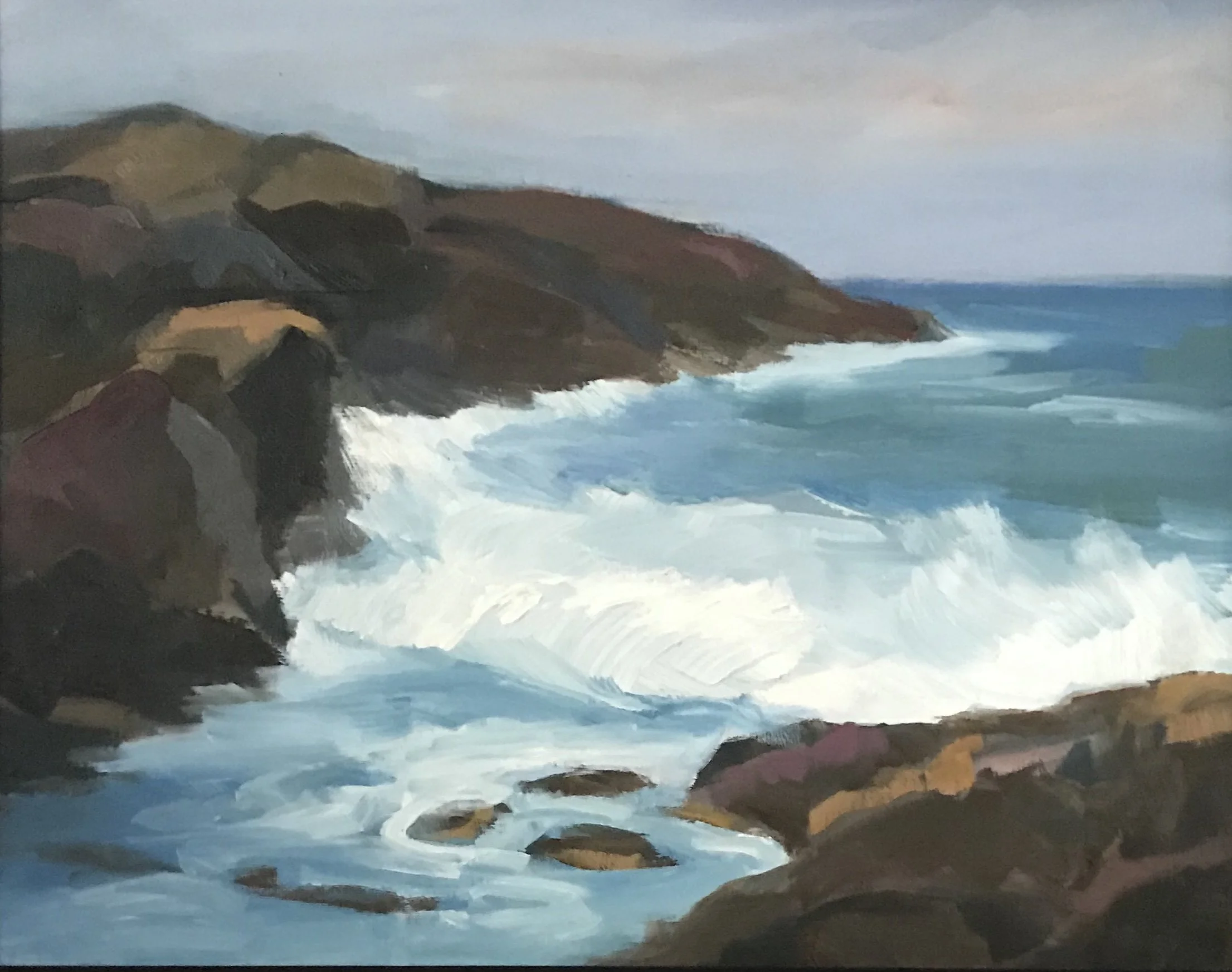 Pacific #2, 9x12, oil on panel