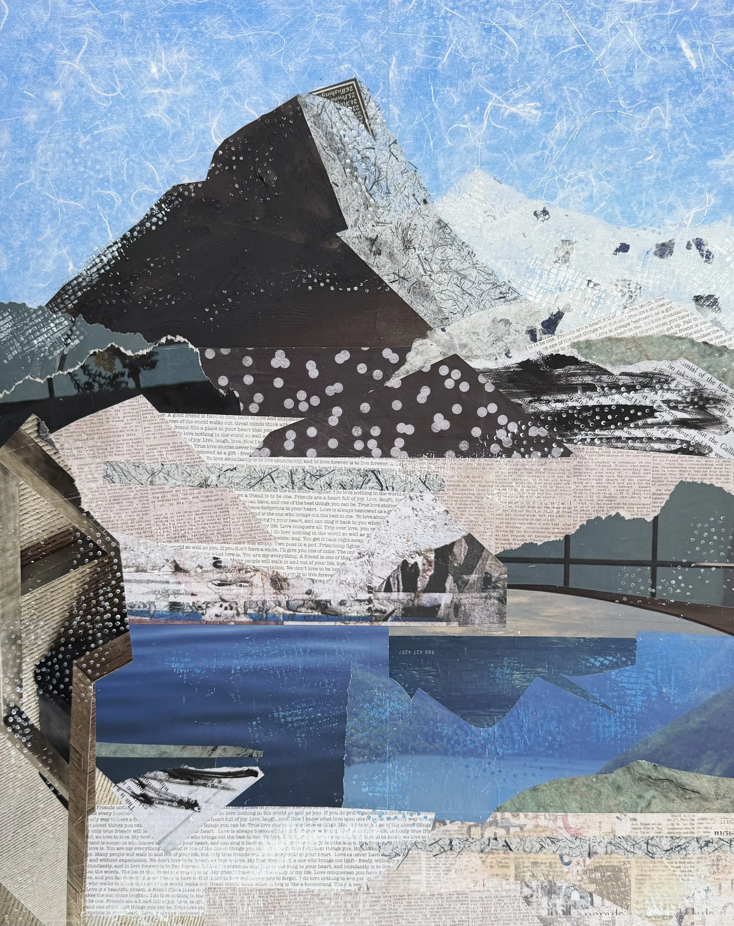 Mt. Cook, NZ #2, 16x20, Mixed media