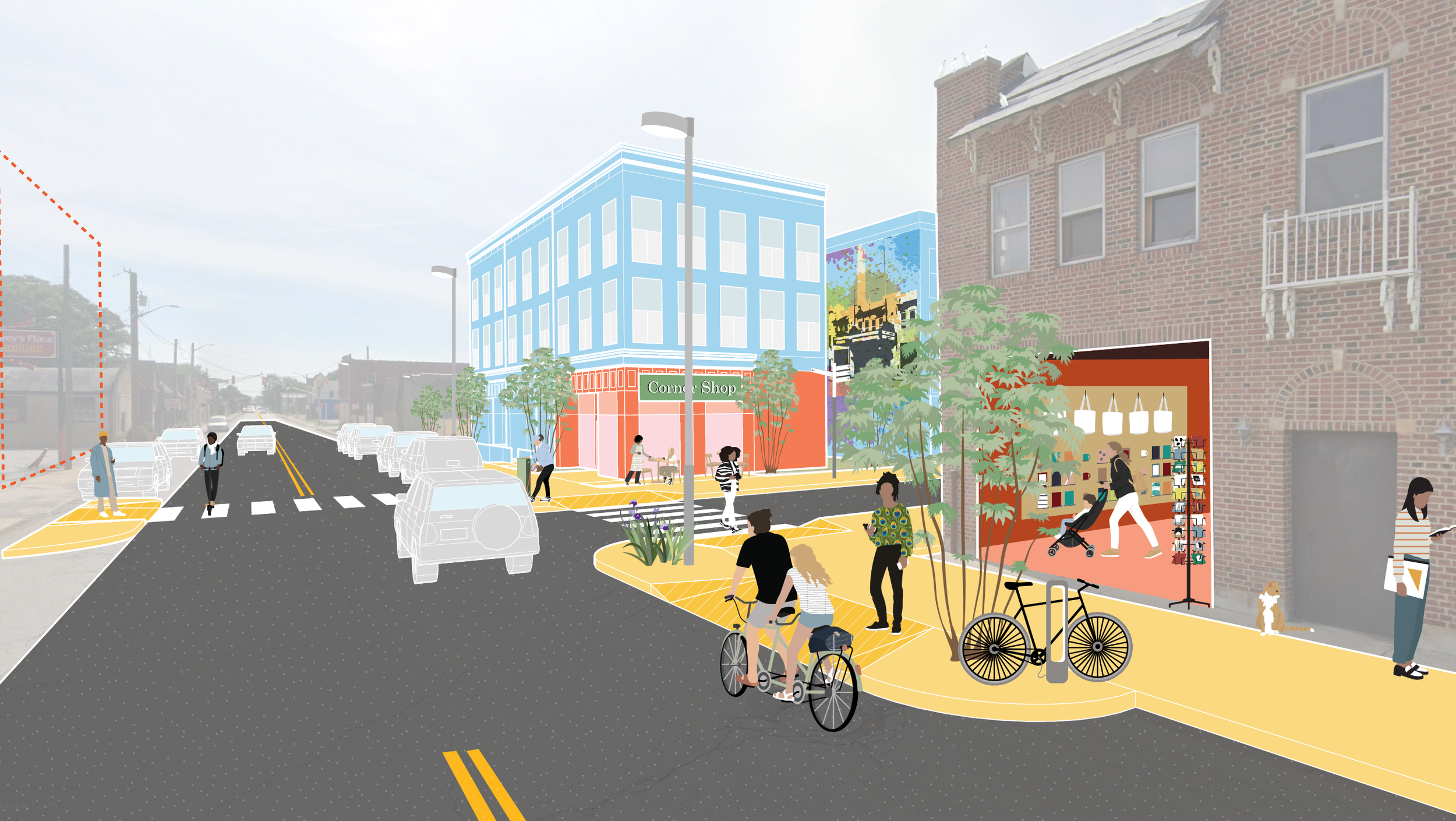 East 10th Street Corridor Strategy visual