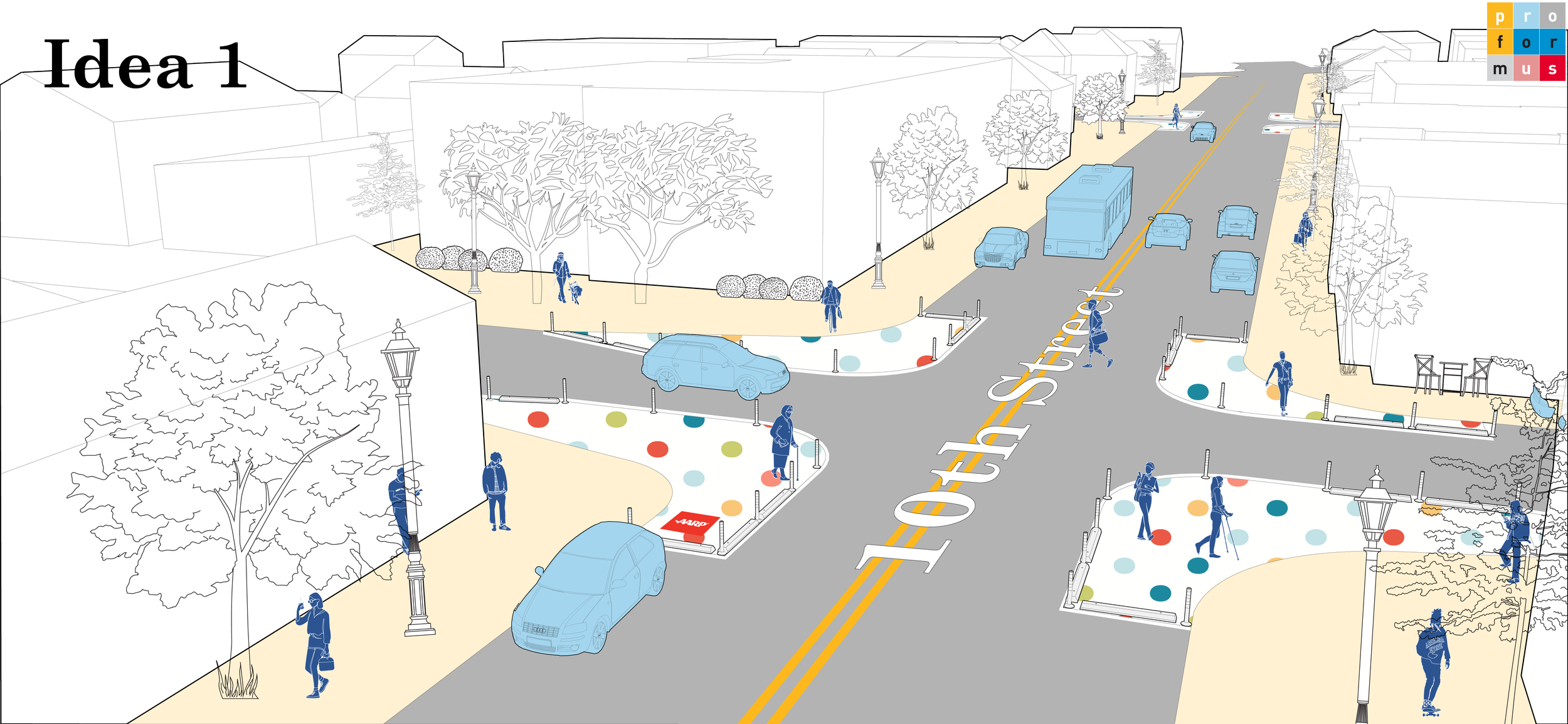 Traffic calming design concept 1