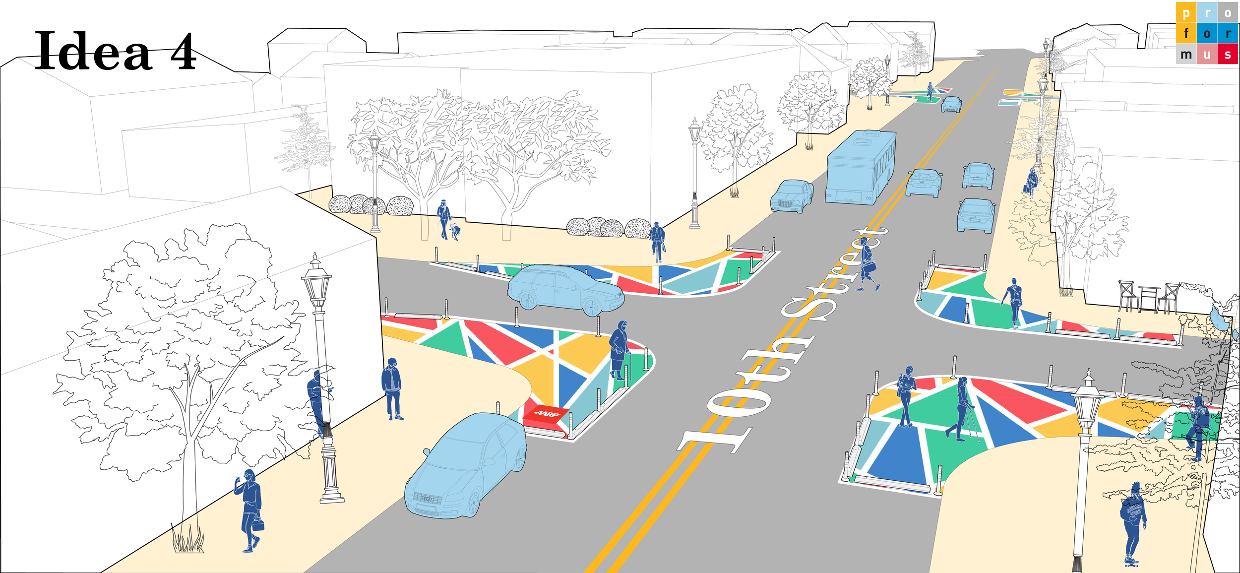 Traffic calming design concept 4