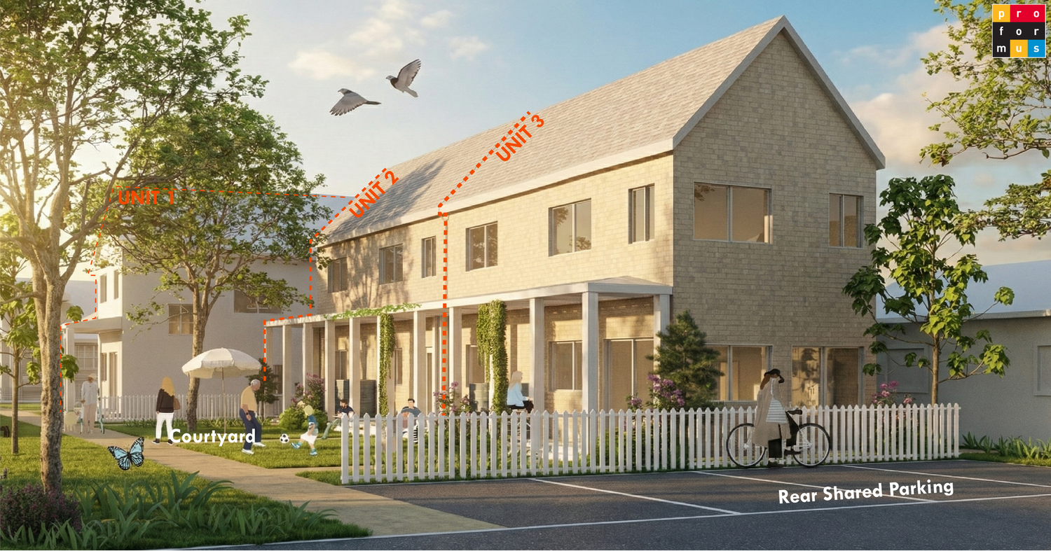 Infill development rendering