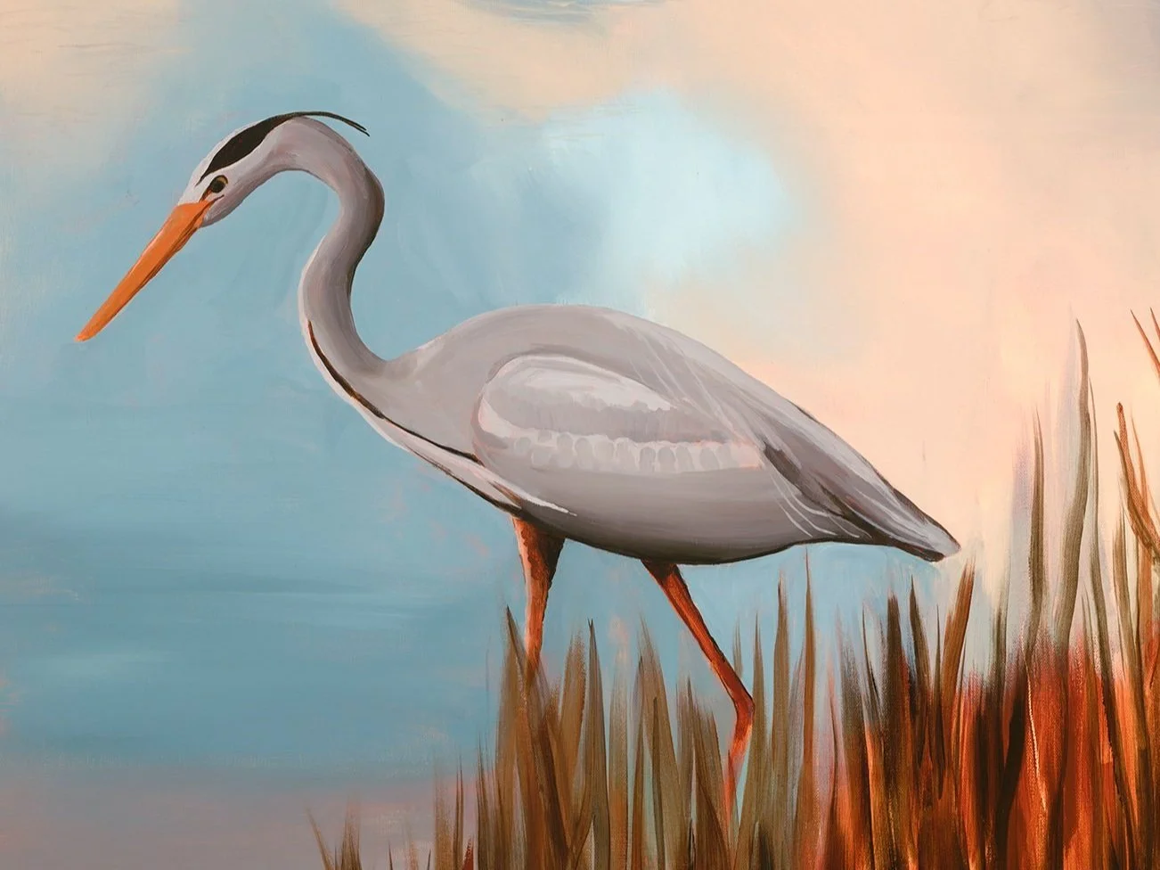 "KIAWAH SERENITY", 108" x 72" triptych, acrylic on canvas