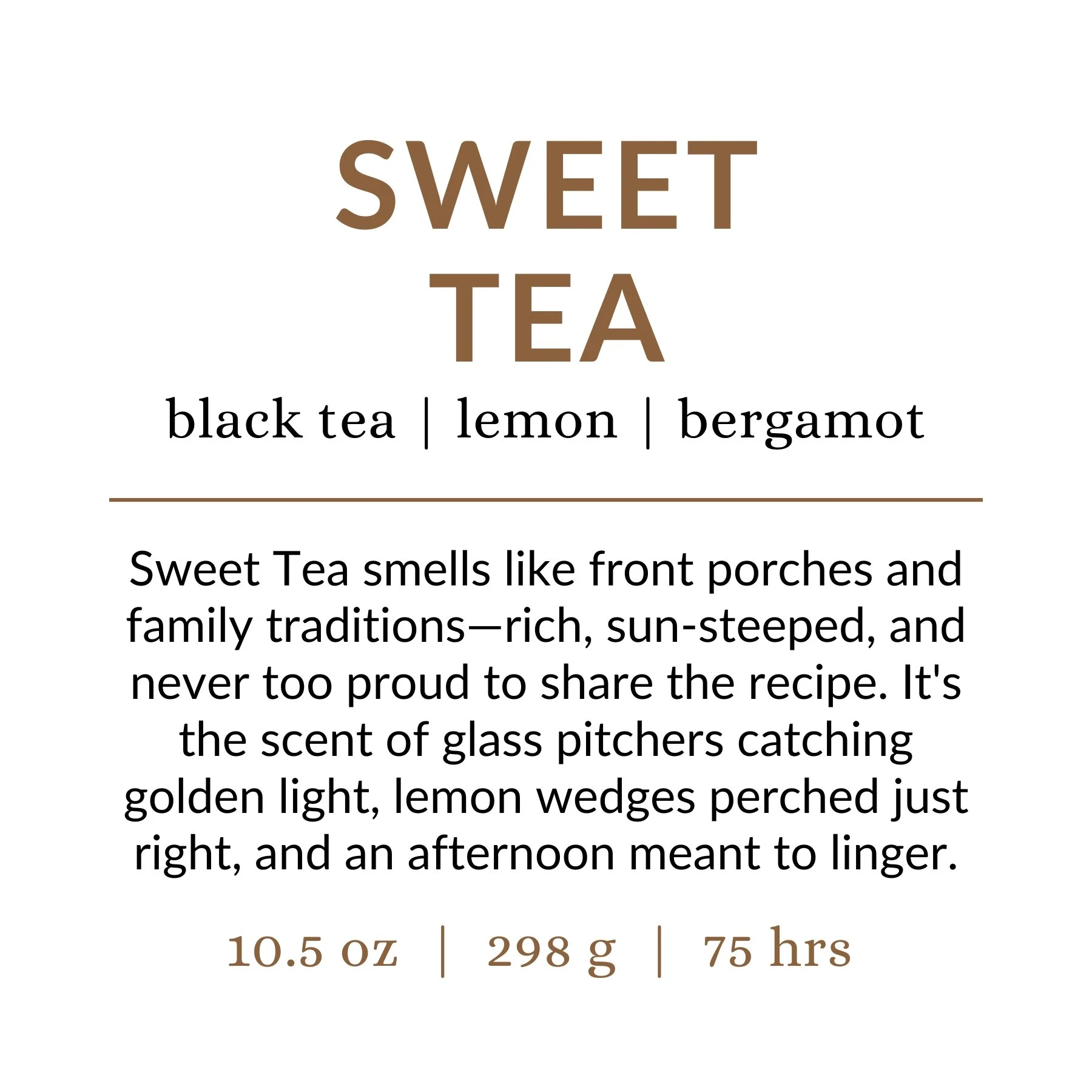 Sweet Tea