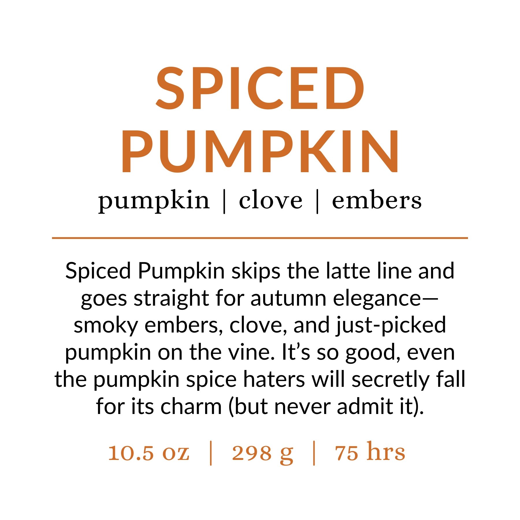 Spiced Pumpkin