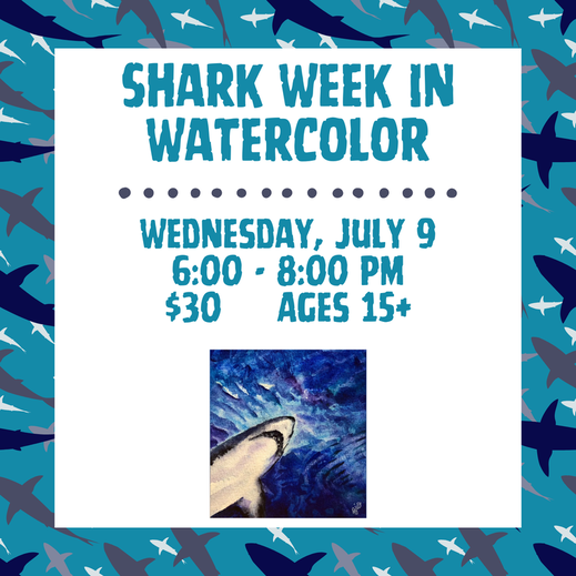 Shark Week in Watercolor