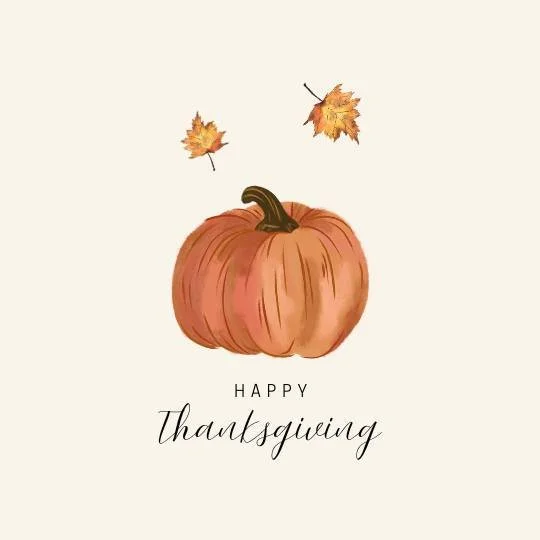 Happy Thanksgiving!

Just a reminder that we are closed today to celebrate the holiday. We hope you have a wonderful day with family and friends, and we look forward to seeing you when we reopen on Monday, December 1.