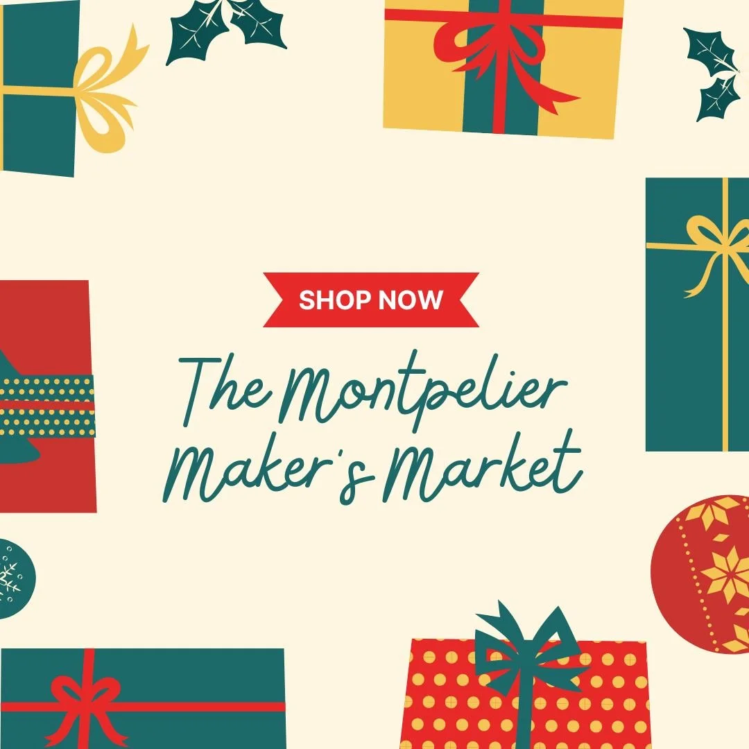 Today&rsquo;s the day!

The Montpelier Maker&rsquo;s Market is happening today from 9:00&ndash;1:00 at the Montpelier Center.

Stop by to shop a wide mix of handmade and locally made goods&mdash;baked goods, jewelry, home d&eacute;cor, and more. Whet