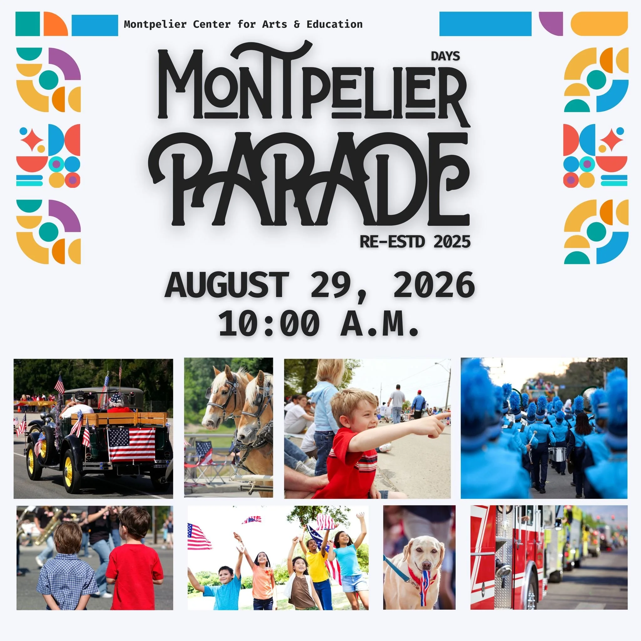 🚗🚒🚲 Calling all community groups, clubs, businesses, and schools!
The Montpelier Days Parade is one of the most beloved small-town traditions in the region&mdash;and we want YOU in it.

📝 Entry is required. Submit your form here: www.montpelierce