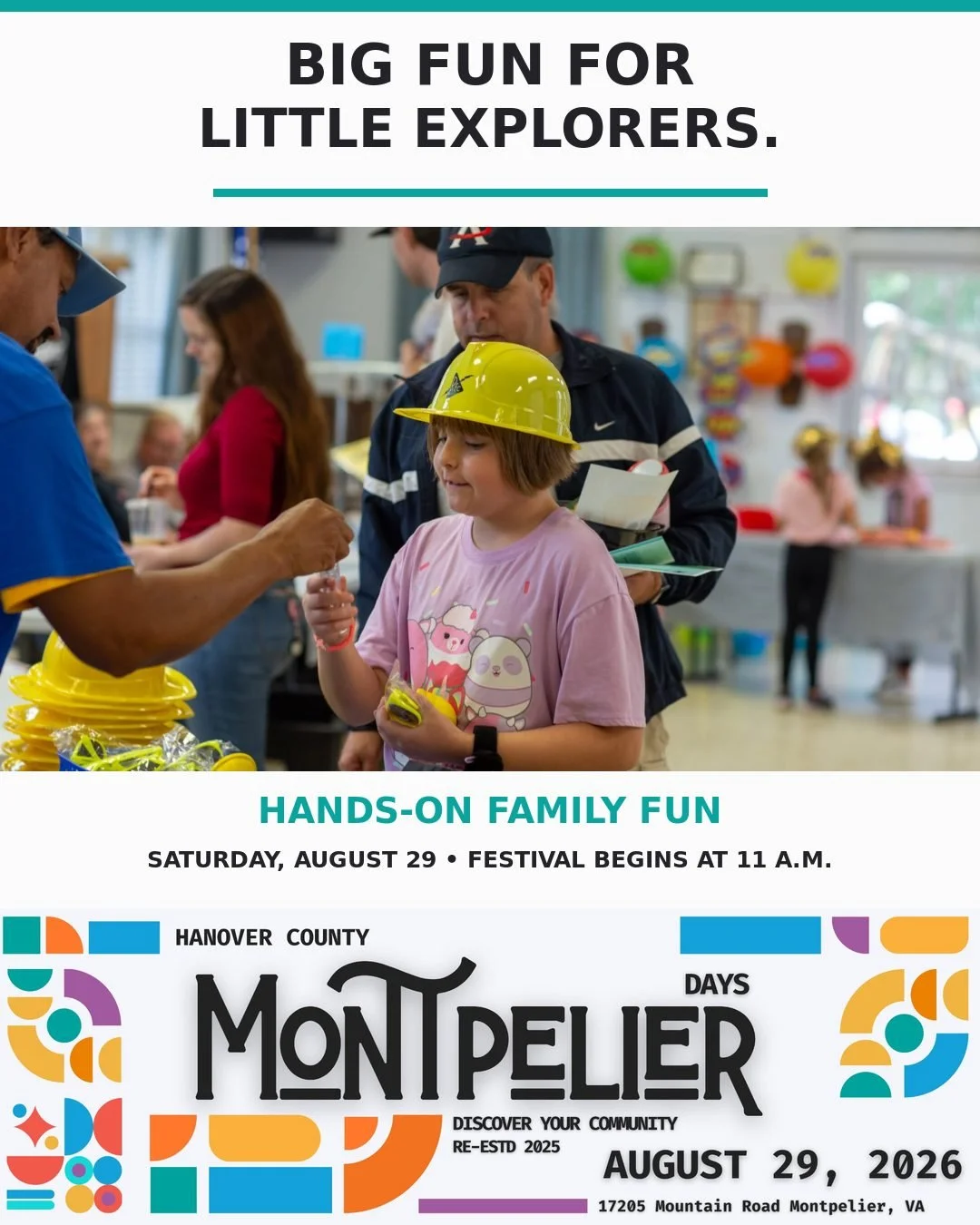 Your Saturday plans are officially set. 🎉 Montpelier Days returns August 29 with a 10 a.m. parade followed by the festival from 11 a.m.&ndash;2 p.m. at The Montpelier Center. Expect local vendors, live entertainment, food, family fun and plenty of h