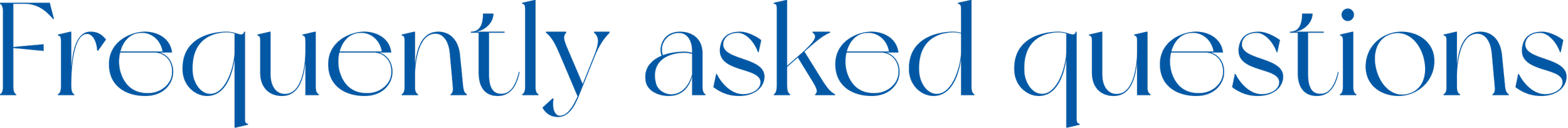 Frequently asked questions