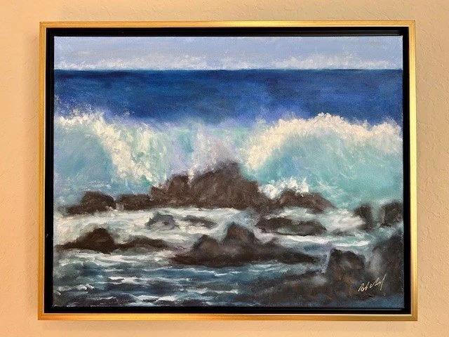 Crashing Surf On Rocky Shore