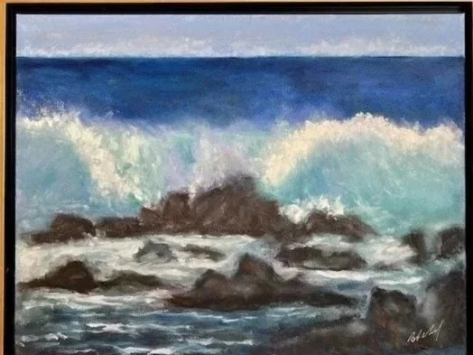 Waves on Rocky Shore