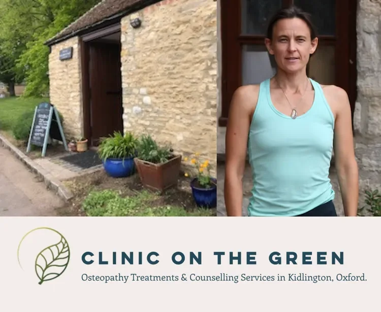monica franke woman wearing blue vest standing outside her clinic