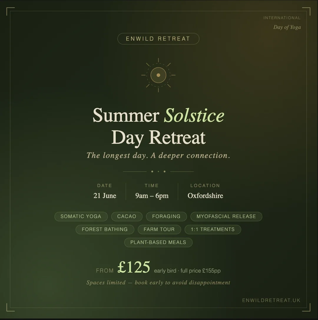 Enwild 1-Day Reset Retreat: Rest. Revitalise. Reconnect.