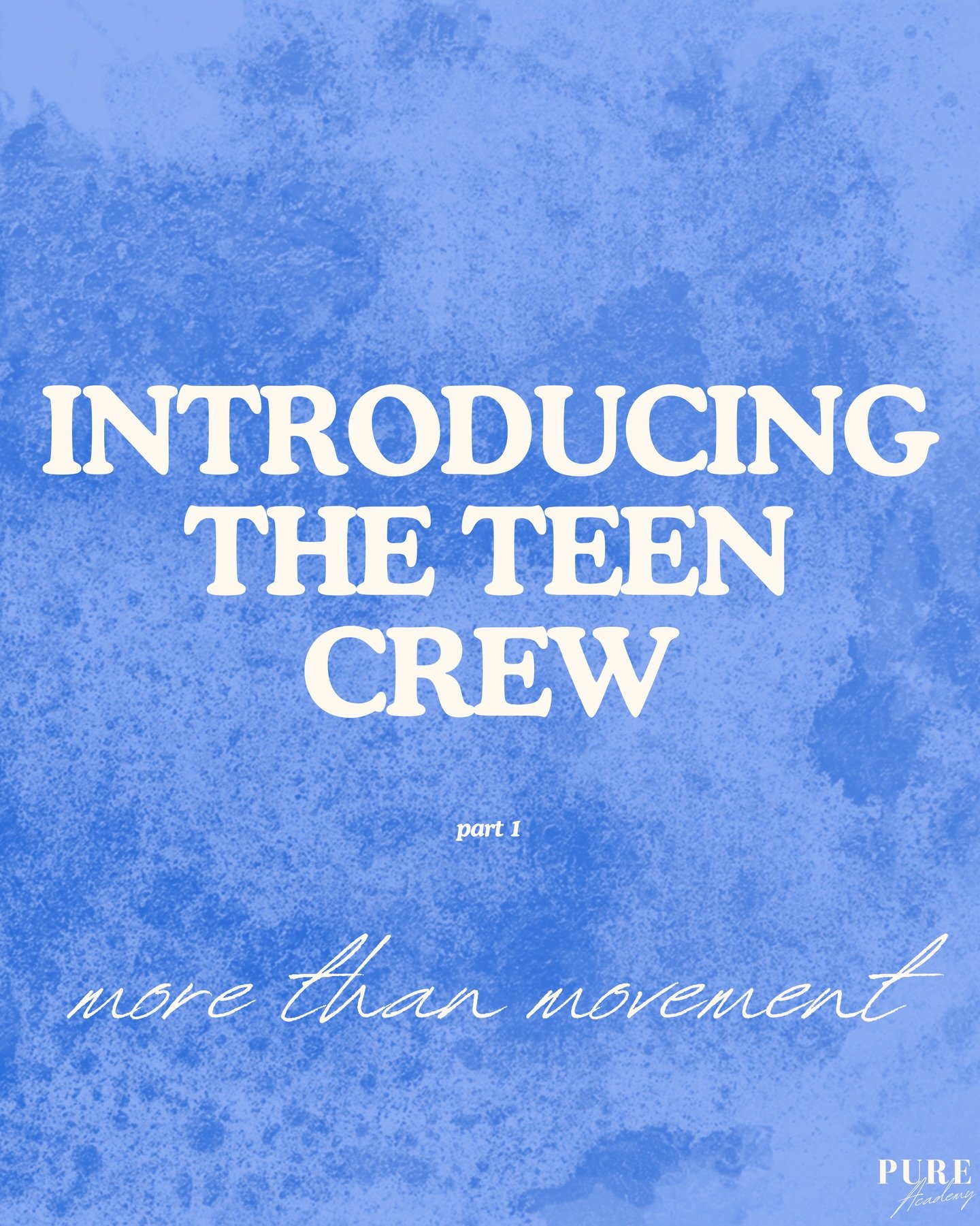 Introducing the PURE Academy, Season 18, Teen Crew Dancers (Part 1)! 🪩🎉
PURE Academy; More than movement.
