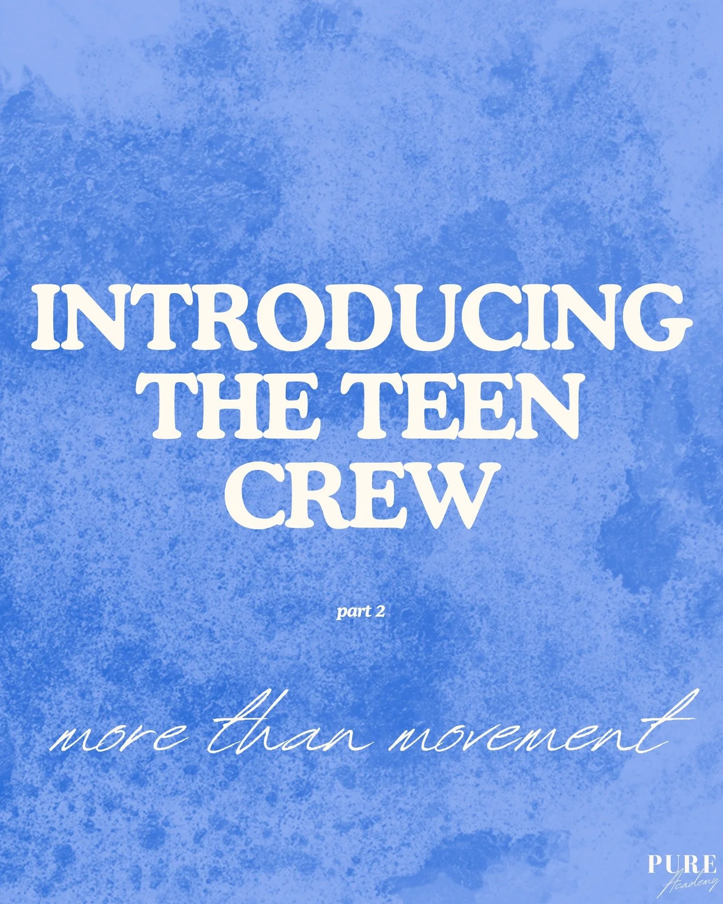 Introducing the PURE Academy, Season 18, Teen Crew Dancers (Part 2)! 🪩🎉
PURE Academy; More than movement.