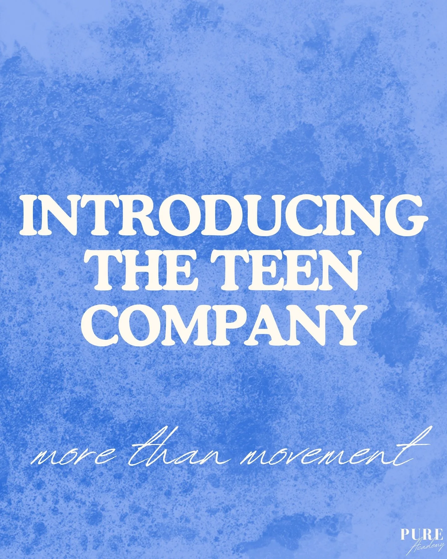 Introducing the PURE Academy, Season 18, Teen Company Dancers! 🪩🎉
PURE Academy; More than movement.