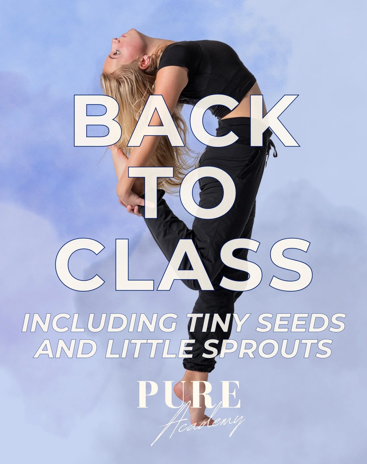 The second half of season 18 starts now! Classes, including the second term of Tiny Seeds and Little Sprouts, also start back up this week! See you in class! 🎉

PURE Academy: More than movement.

📞 Call us at:
519-352-5000 (CK/WB)
519-727-4500 (LK/