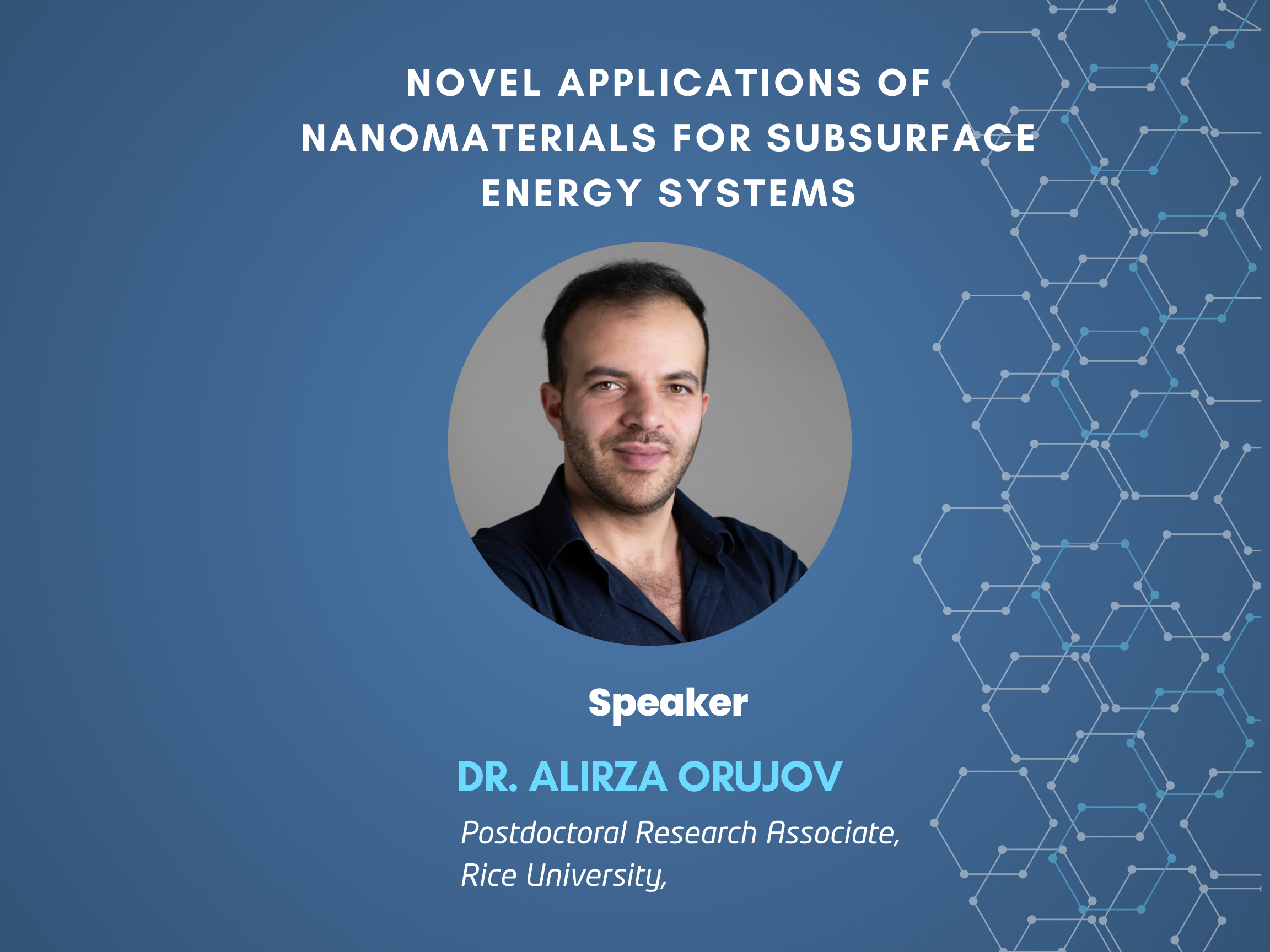 Online Seminar: Novel Applications of Nanomaterials for Subsurface Energy Systems