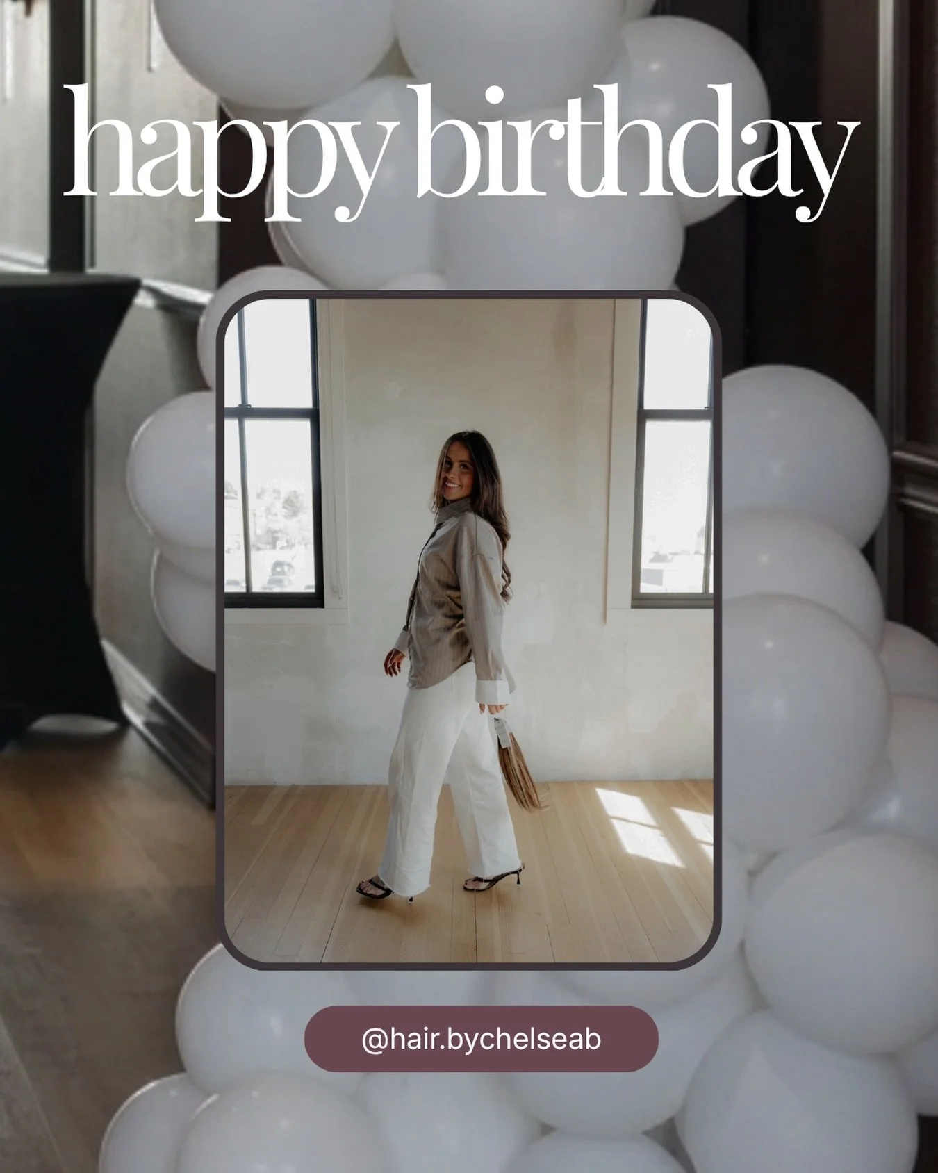 HAPPY BIRTHDAY @hair.bychelseab! We hope your day is amazing! Cheers to a beautiful year ahead! 🎉🥳