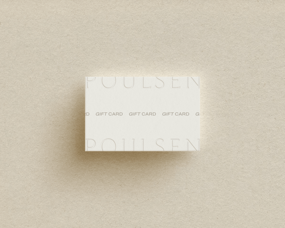 Brand Identity gift card design for an artisan ceramist, Josefine Poulsen, by The Brand Flourist