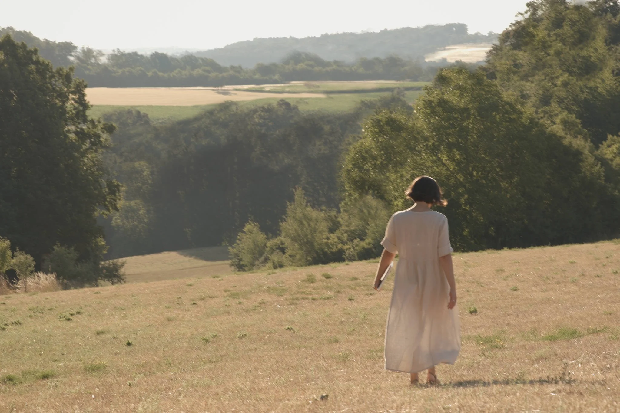 Maria Hoefflin walking in nature, The Brand Flourist, mindful branding for earth-conscious, nature-connected creators