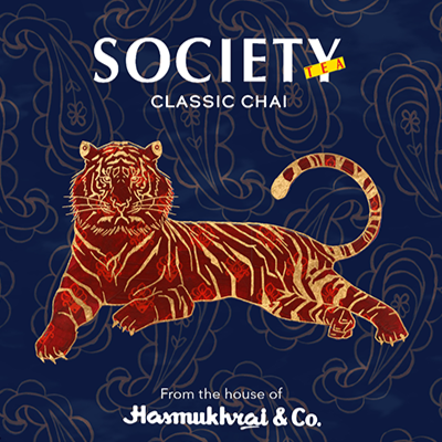 Society Tea package design