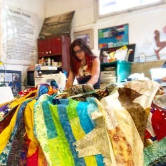 Thats a lot of fabric on a sit down machine!